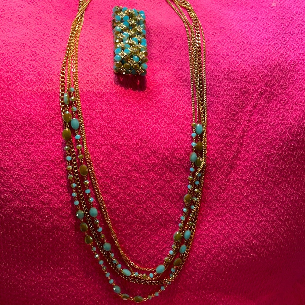 Premier Designs Necklace and Stretch Bracelet